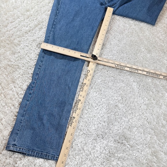 LRL Lauren Jeans Co. Ralph Lauren Jeans Women's 14 Blue Denim Straight Fit Clean - Picture 7 of 15